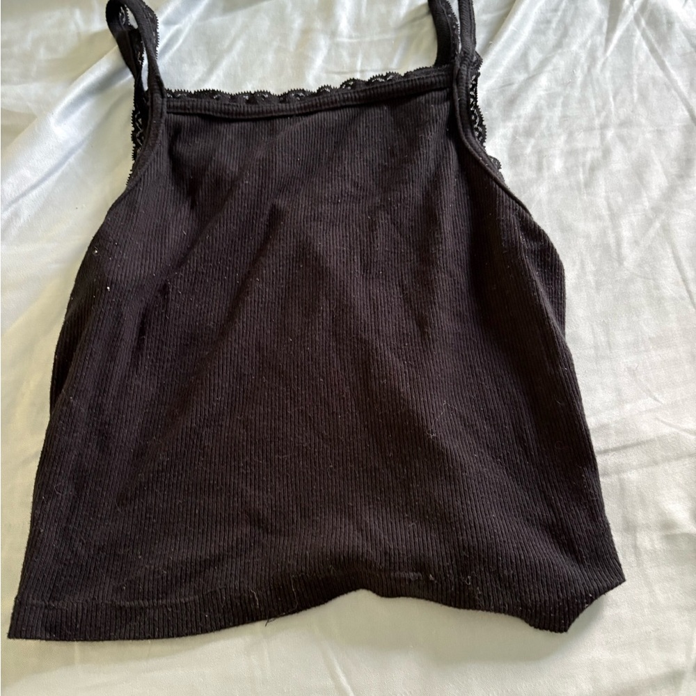 American Eagle Outfitters Black Sleeveless Camisole Top